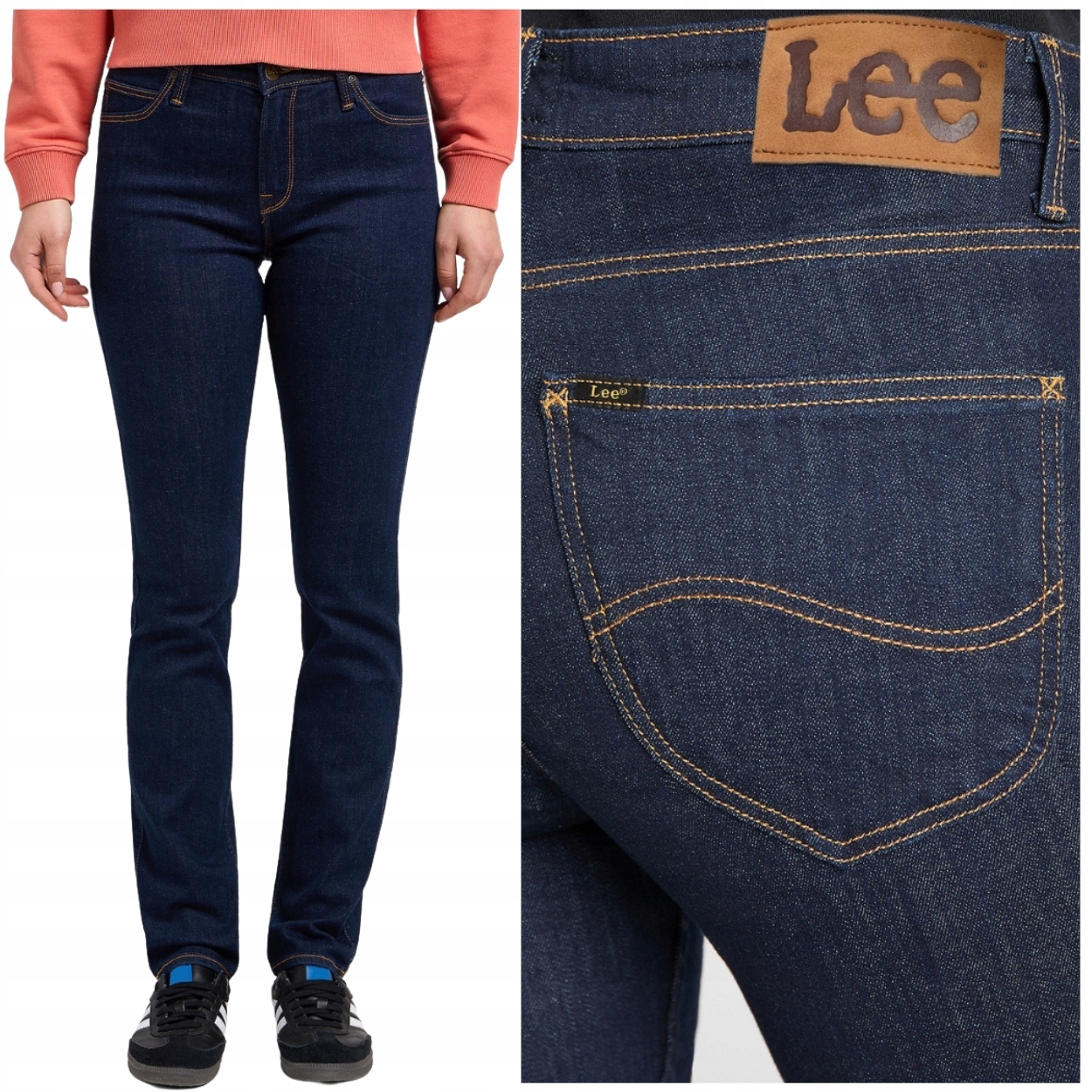 Lee Elly slim One Wash dámské přiléhavé jednoduché džínové kalhoty W31 L33