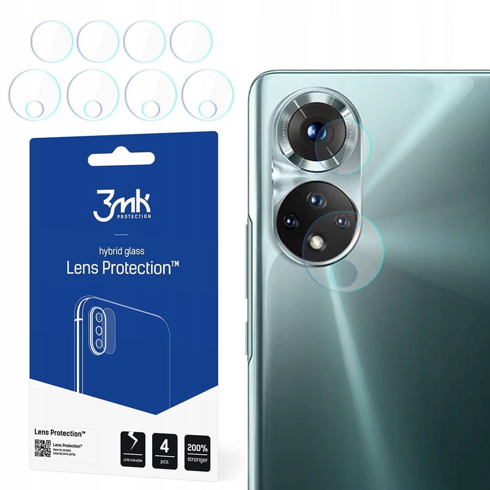 

4x Szkło hybrydowe na aparat do Honor 50 5G 3mk