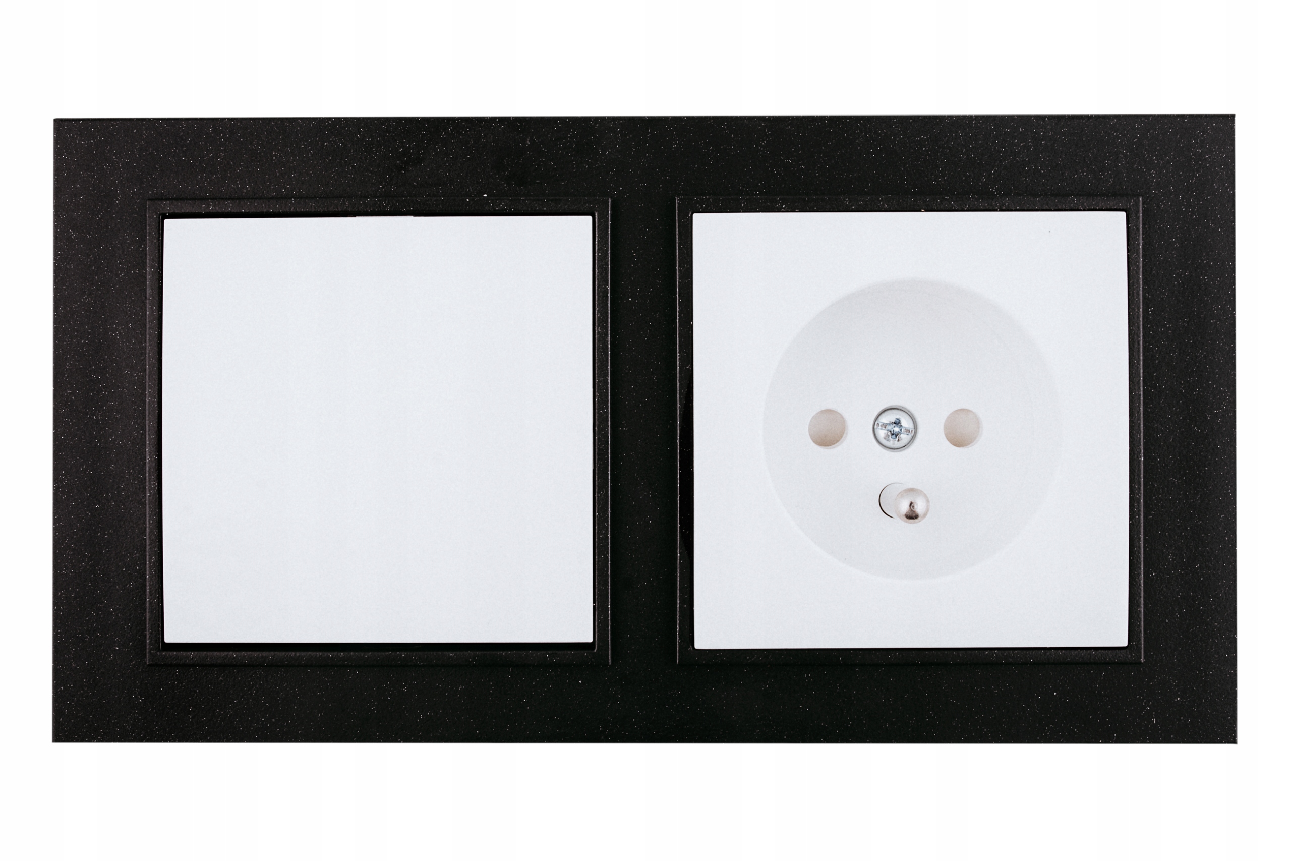 

Ramka podwójna plastikowa czarna Vilma Quadrum