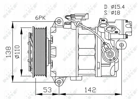 nrf 32463 компрессор, Климатизация