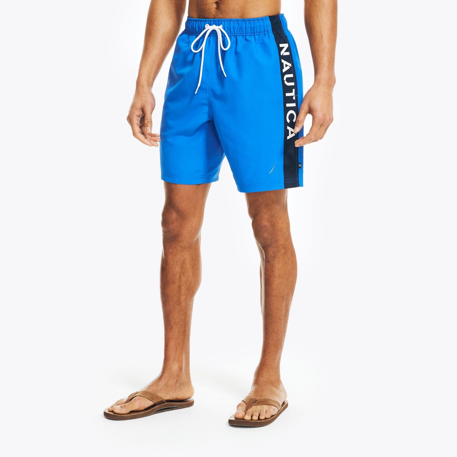 Nautica pánské plavky 8" Logo Swim tmavě modré M
