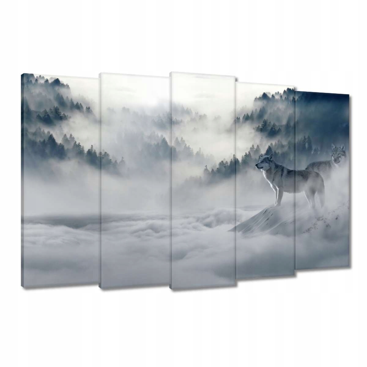 Obrazy 150x95 Vlci v přírodě