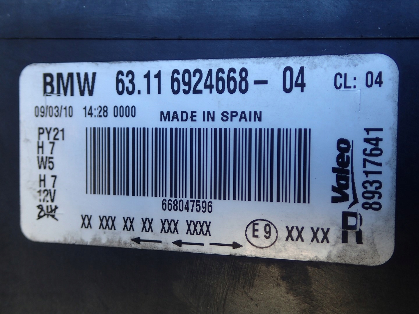 light right REFLEKTOR right BMW 1 and E81 E82 E88