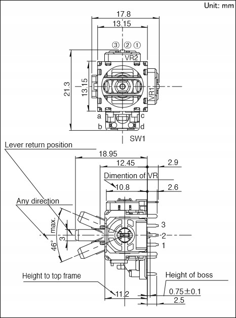 Oryginalny analog V7B 3D ALPS Dualshock PS4 Pochodzenie oryginał