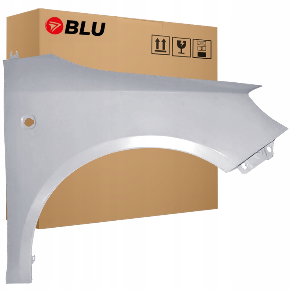 Blu Blatník Škoda Fabia II 2 5J Roomster LA7W pravý stříbrný 07-15 přední