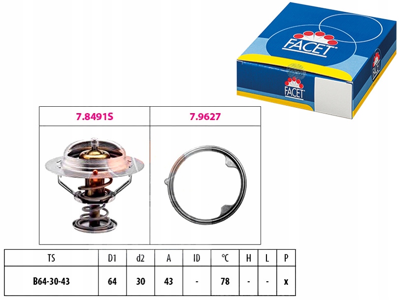 FACET ТЕРМОСТАТ FACET9301p8ea109301pr7305 1930