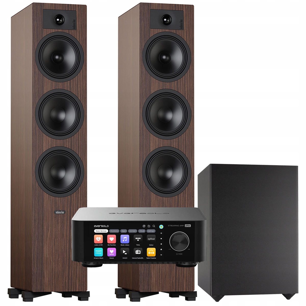 Indiana Line Tesi 6 Subwoofer Basso 880 EverSolo Play Wi-Fi Hdmi Tidal