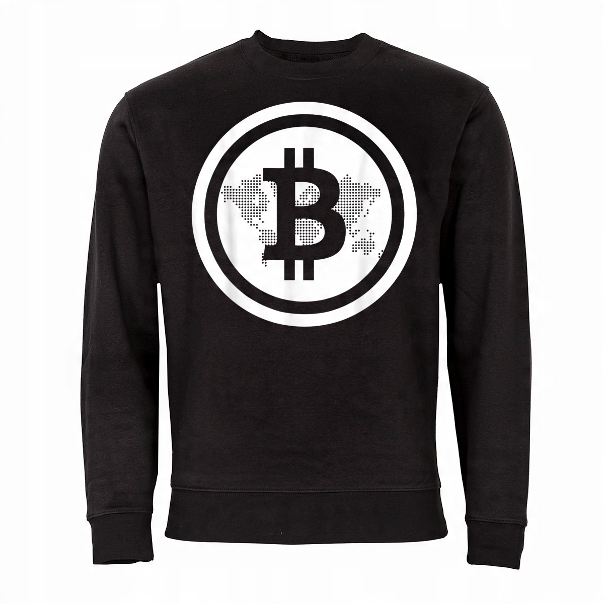 

Męska Bluza Z Nadrukiem Bitcoin Kryptowaluty