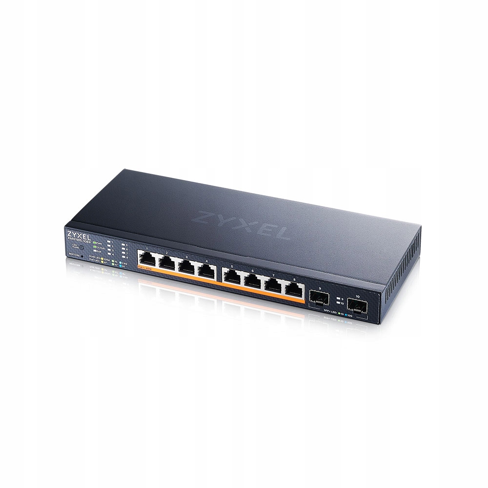 Zyxel XMG1915-10EP, 8-port 2.5GbE, 2 Sfp+, 8 x PoE++ 130W Smart Switch,…