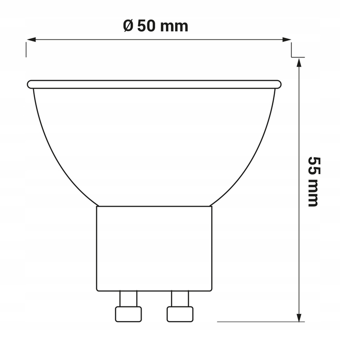 Żarówka LED 5W GU10 TOTO 3000K Kod producenta ZAR1440LP