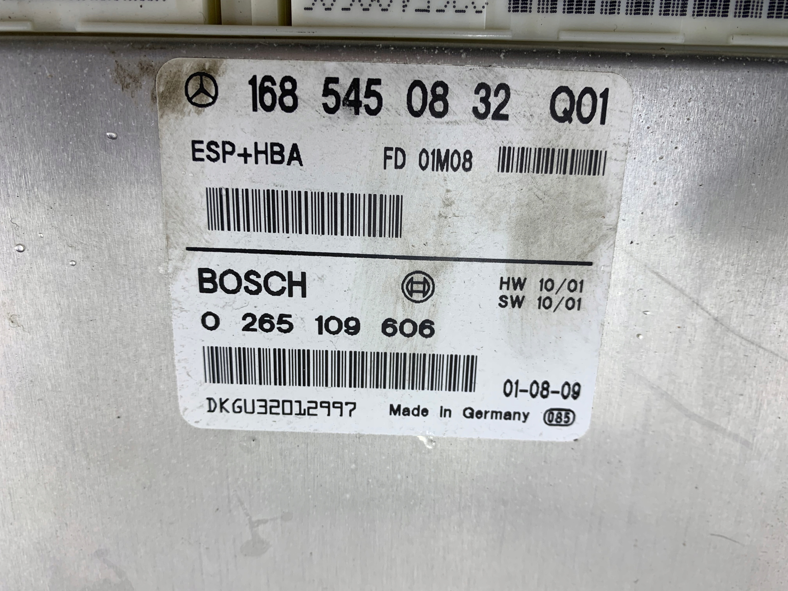 MERCEDES W168 control unit ESP 1685450832