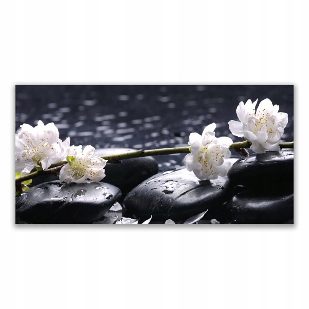 

Obraz na ścianę nowoczesny 140x70 Kwiat Kamienie