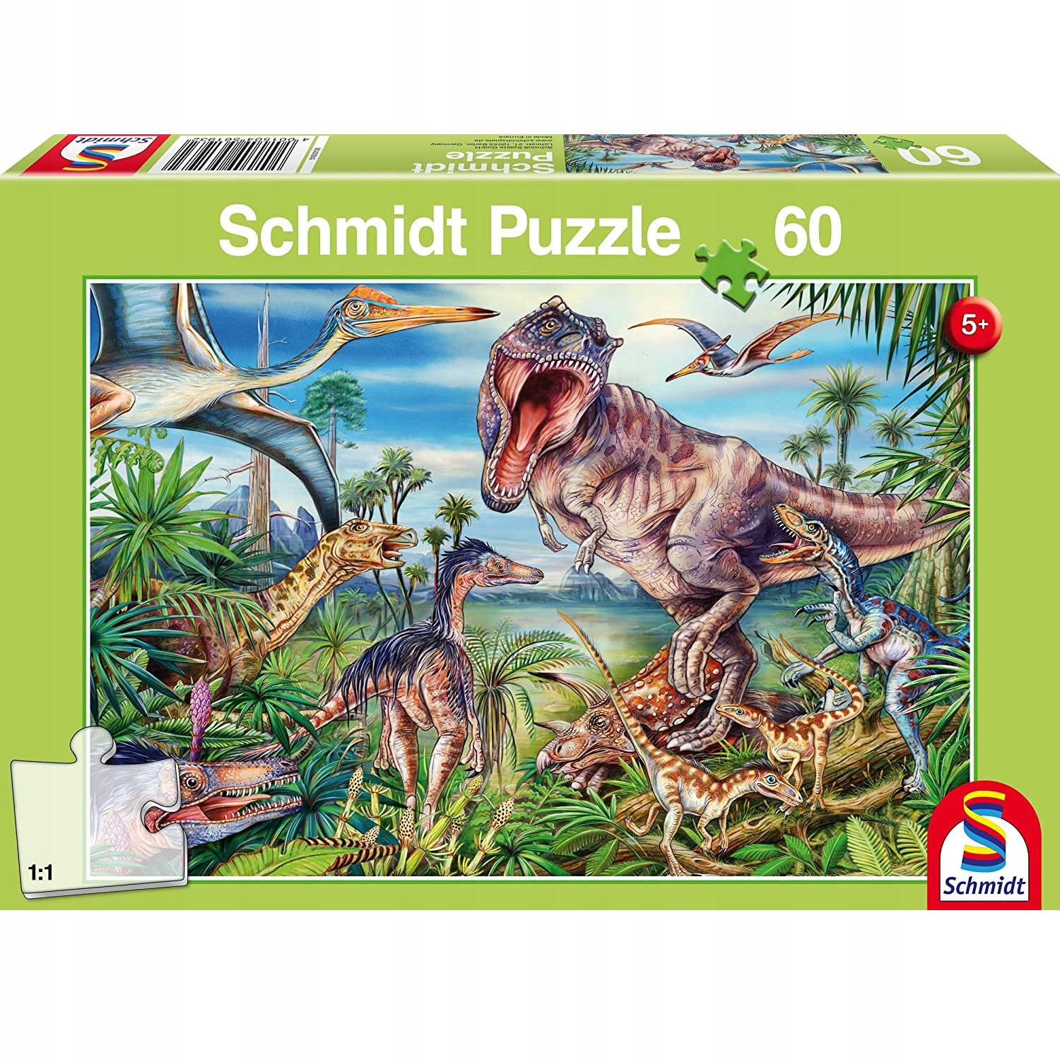 SCHMIDT PUZZLE DINOZAURY 60 ELEMENTÓW OD 5 LAT