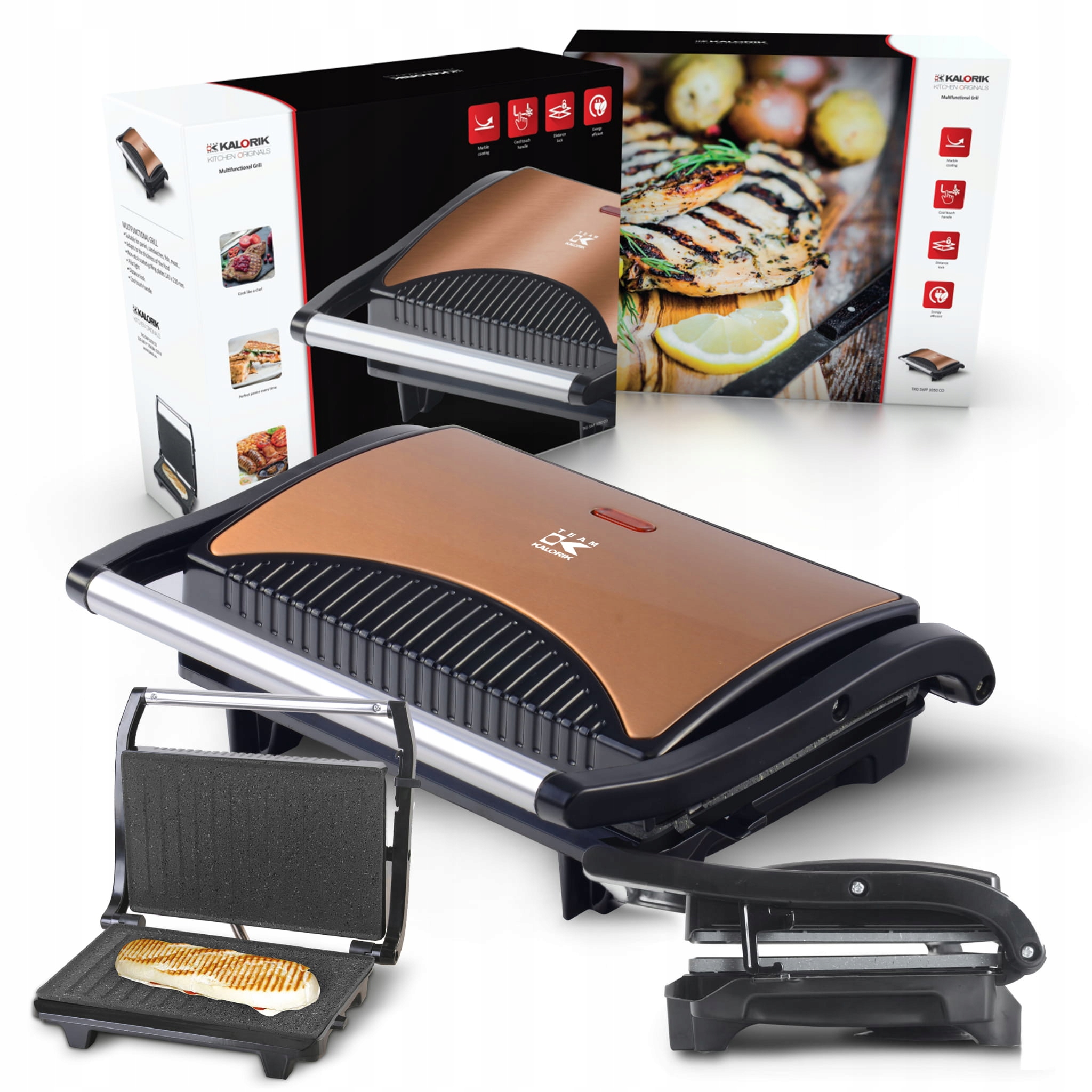 

Opiekacz Toster Grill do Kanapek Panini Tortilla