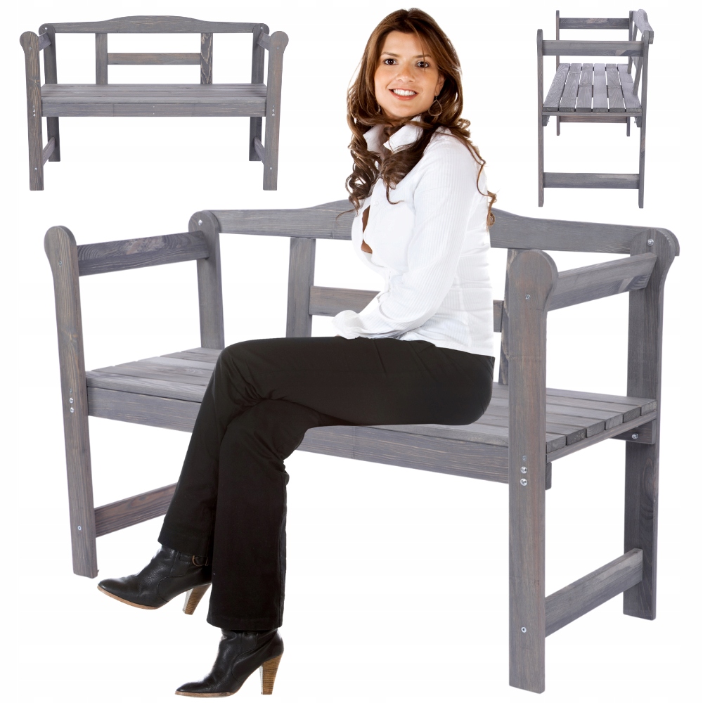 Lavička s operadlom Záhradná drevená lavička do predsiene Impregnovaná