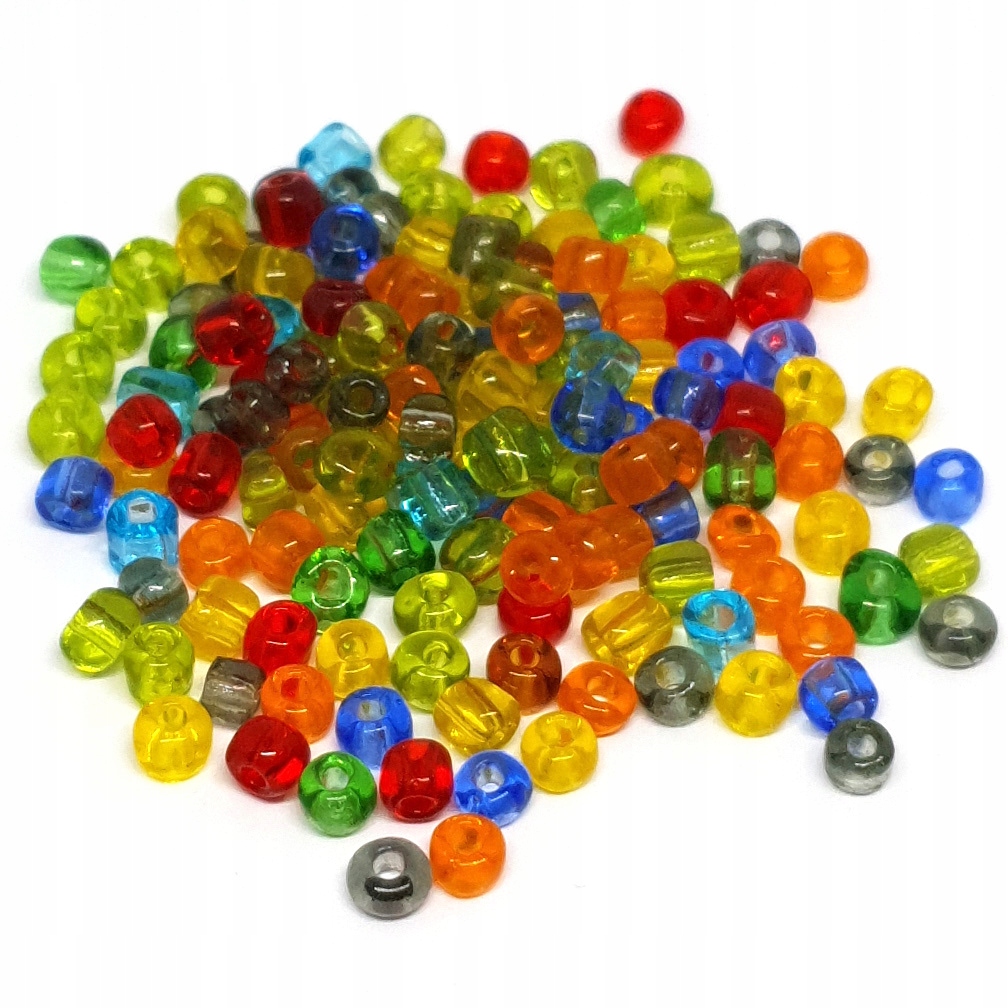 Koraliki Drobne Seeds 4mm Szklane 20 gram MIX