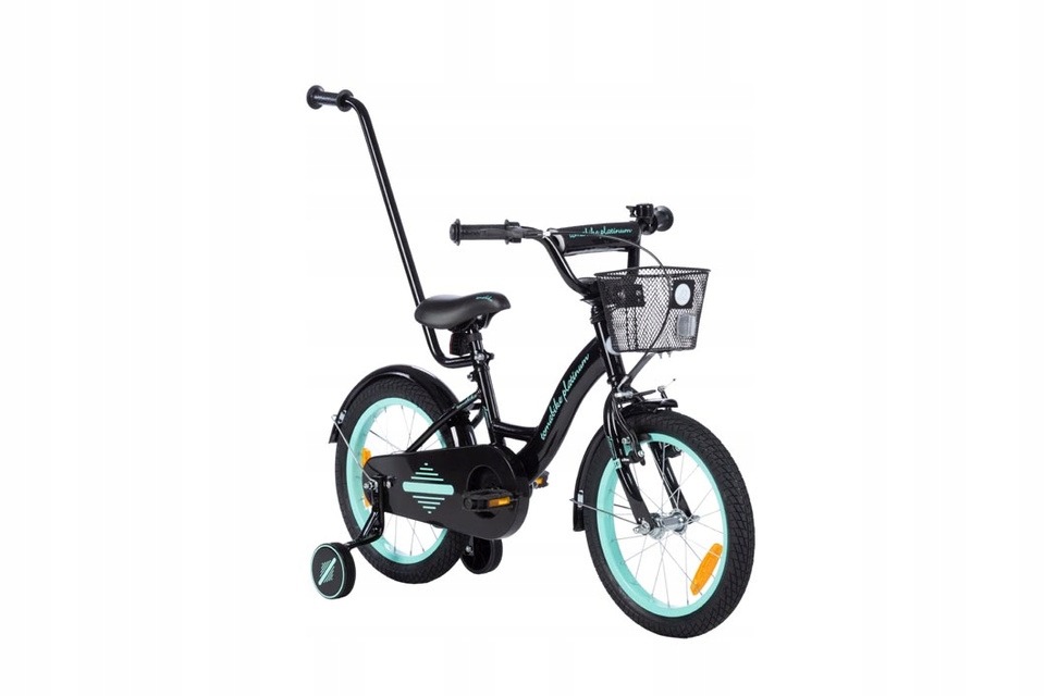 Rower Tomabike Platinum 16 cali prowadnik kosz dzwonek V-break 16"