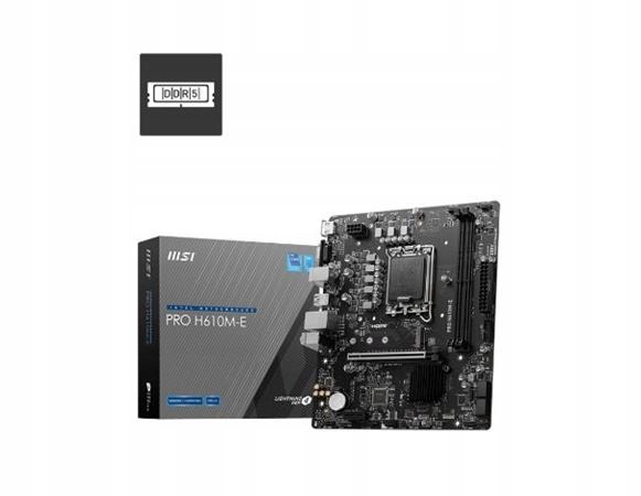 Msi Pro H610M-E, 1700, Intel H610, 2xDDR5, mATX
