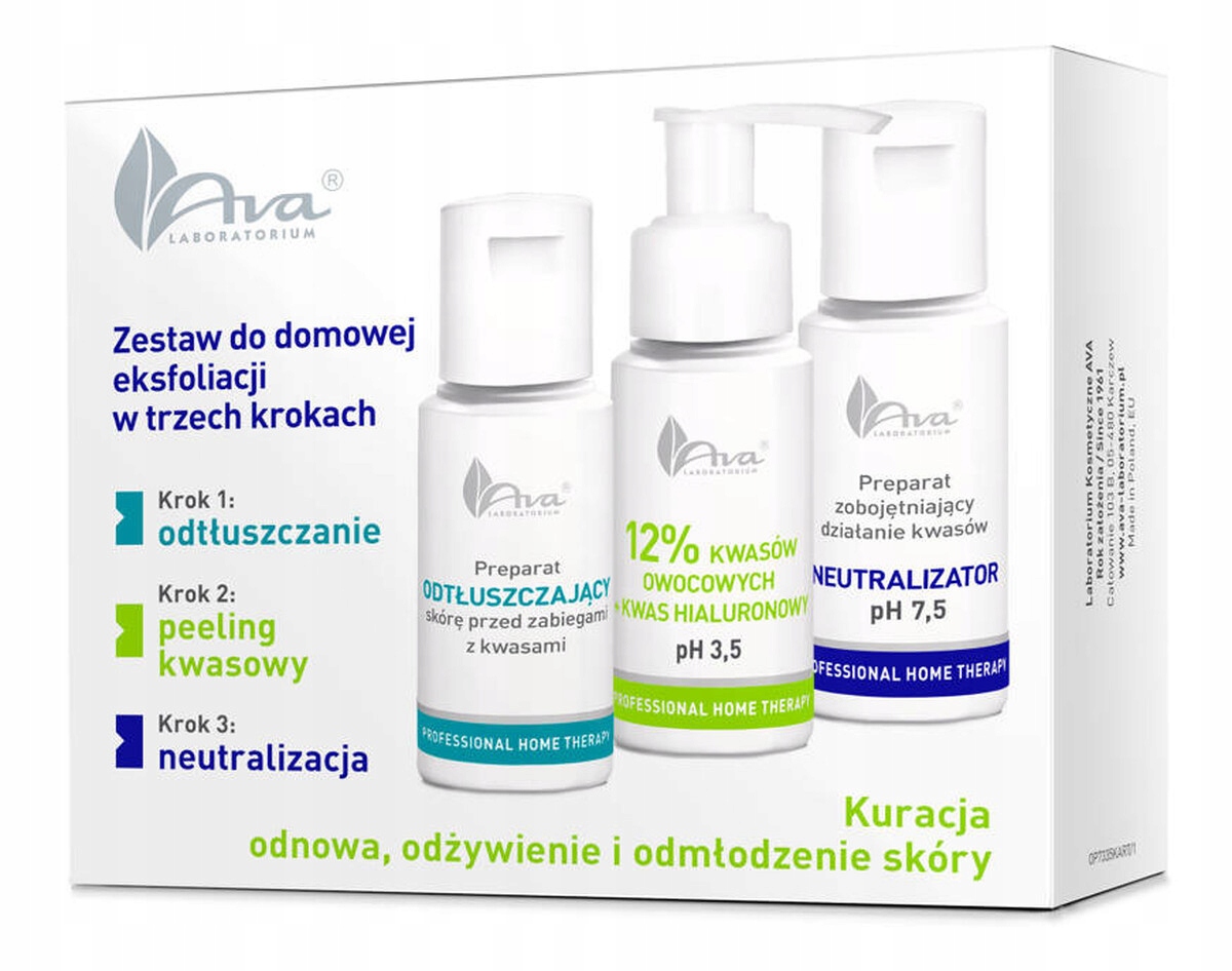 Ava Laboratorium Pht Sada pro domácí exfoliaci