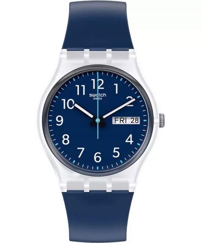Hodinky Swatch Rinse Repeat Navy Tmavě modré GE725 Unisex Nové