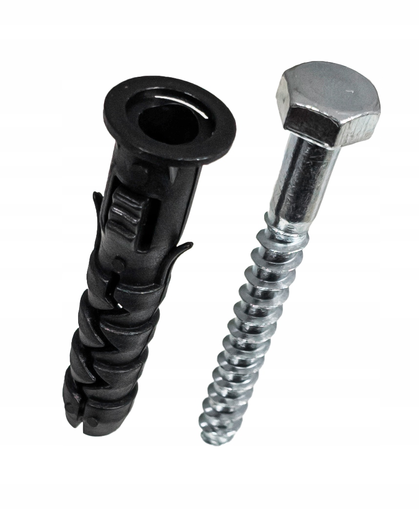 WIESZAK UCHWYT HAK GRZEJNIKA ALUMINIOWEGO H-500 KPL KOŁKI + WKRĘTY STALOWY Stan opakowania oryginalne