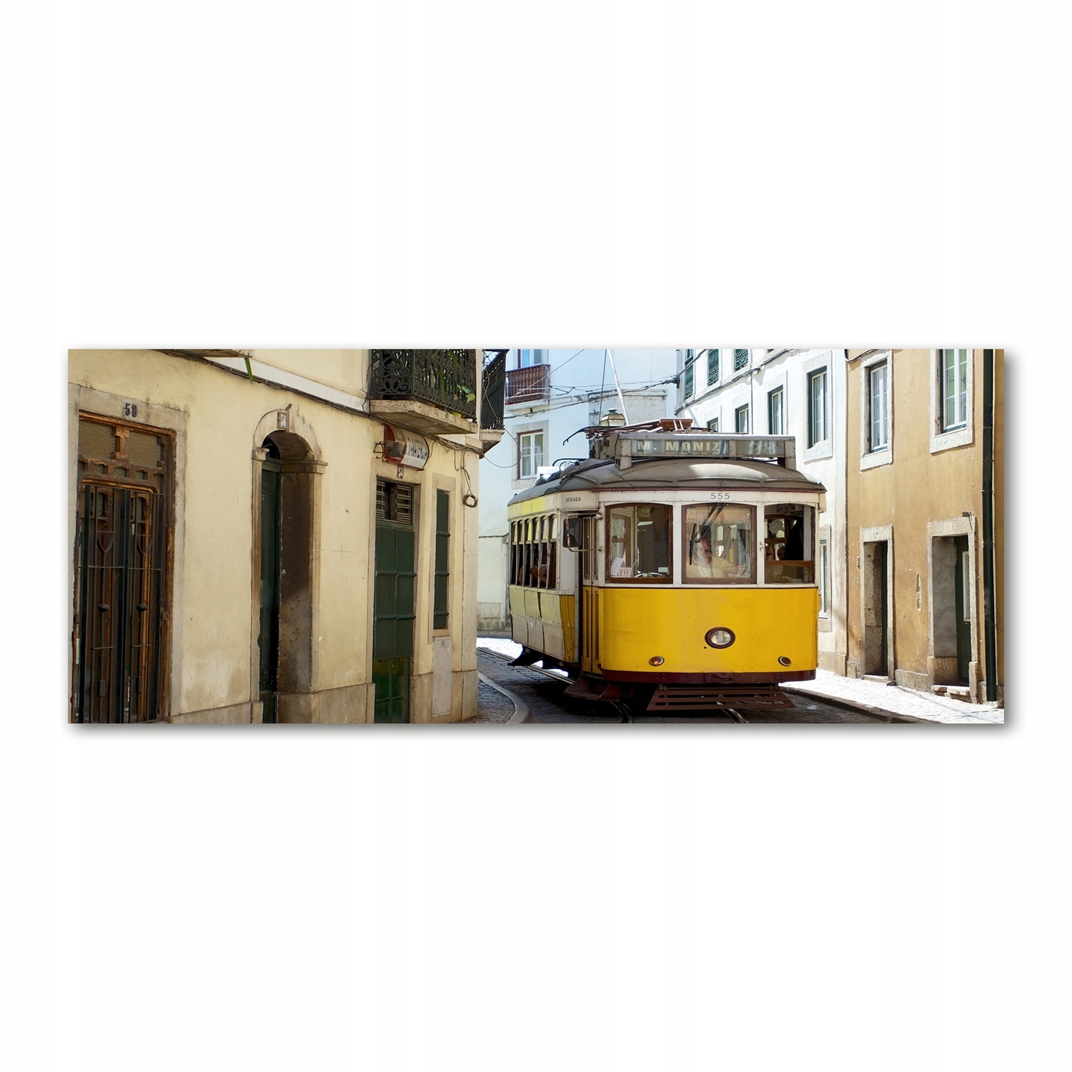 

Foto obraz szkło akryl Tramwaj z Lizbony 125x50 cm
