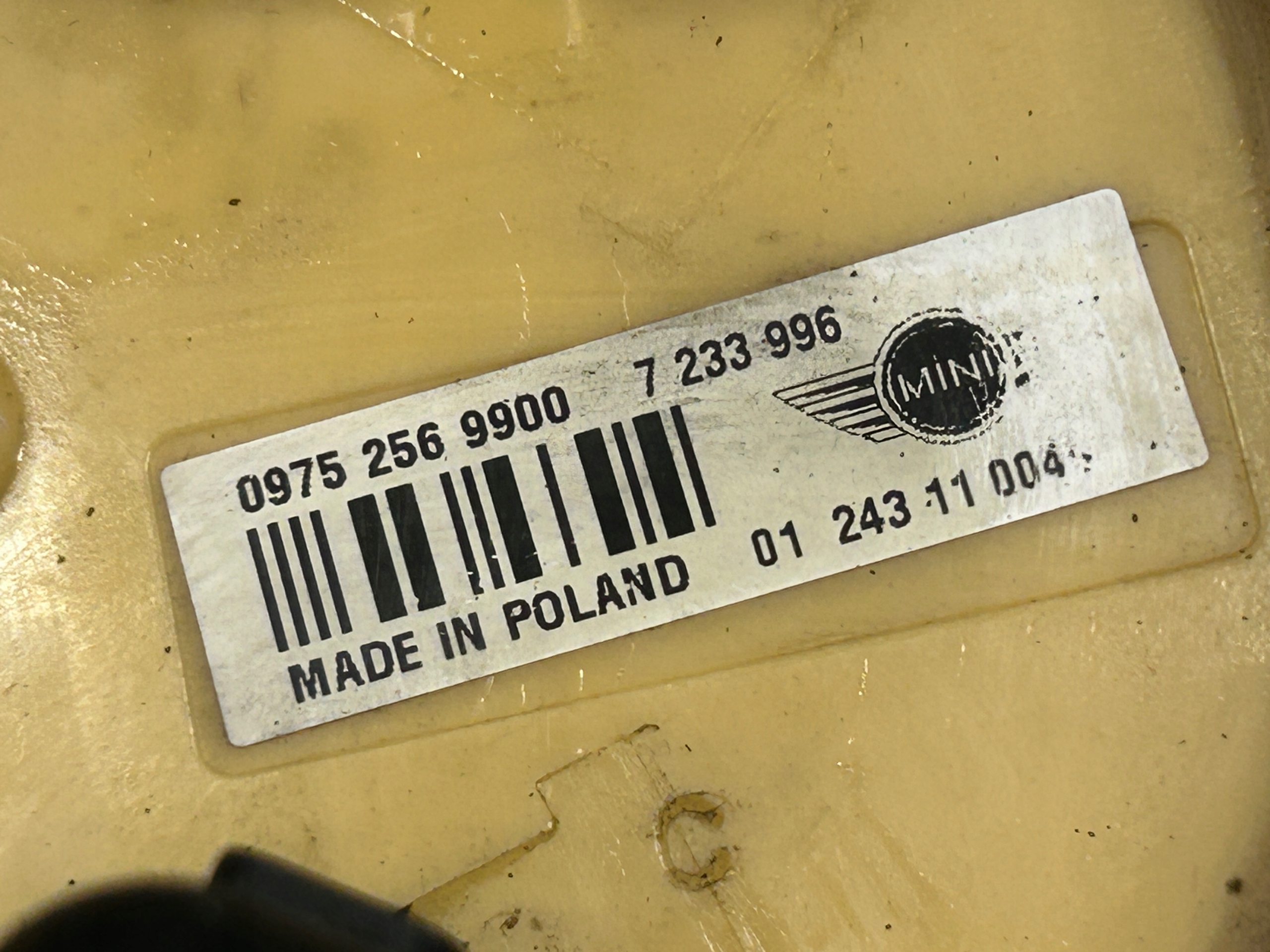 MINI R56 1,6 D 2,0 D feed pump 7233996