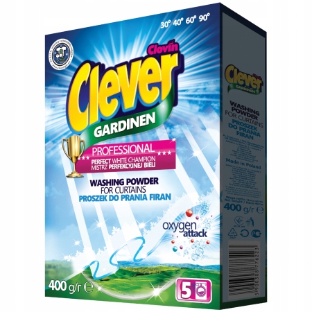 

Clever Gardinen Proszek Do Prania Firan 400 g
