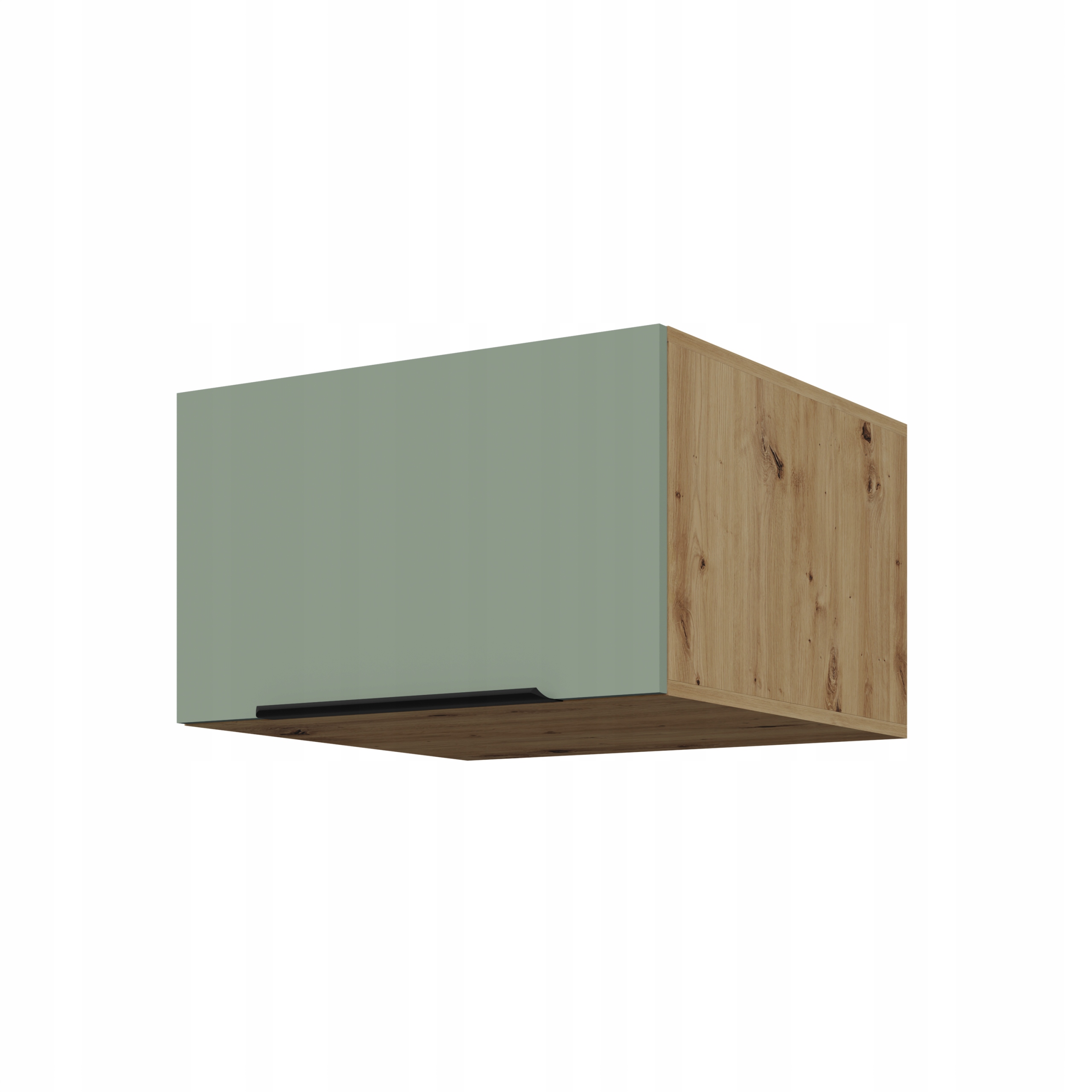 Závěsná skříňka nad ledničku, hospodářský komín 60 cm Aquamarine mat
