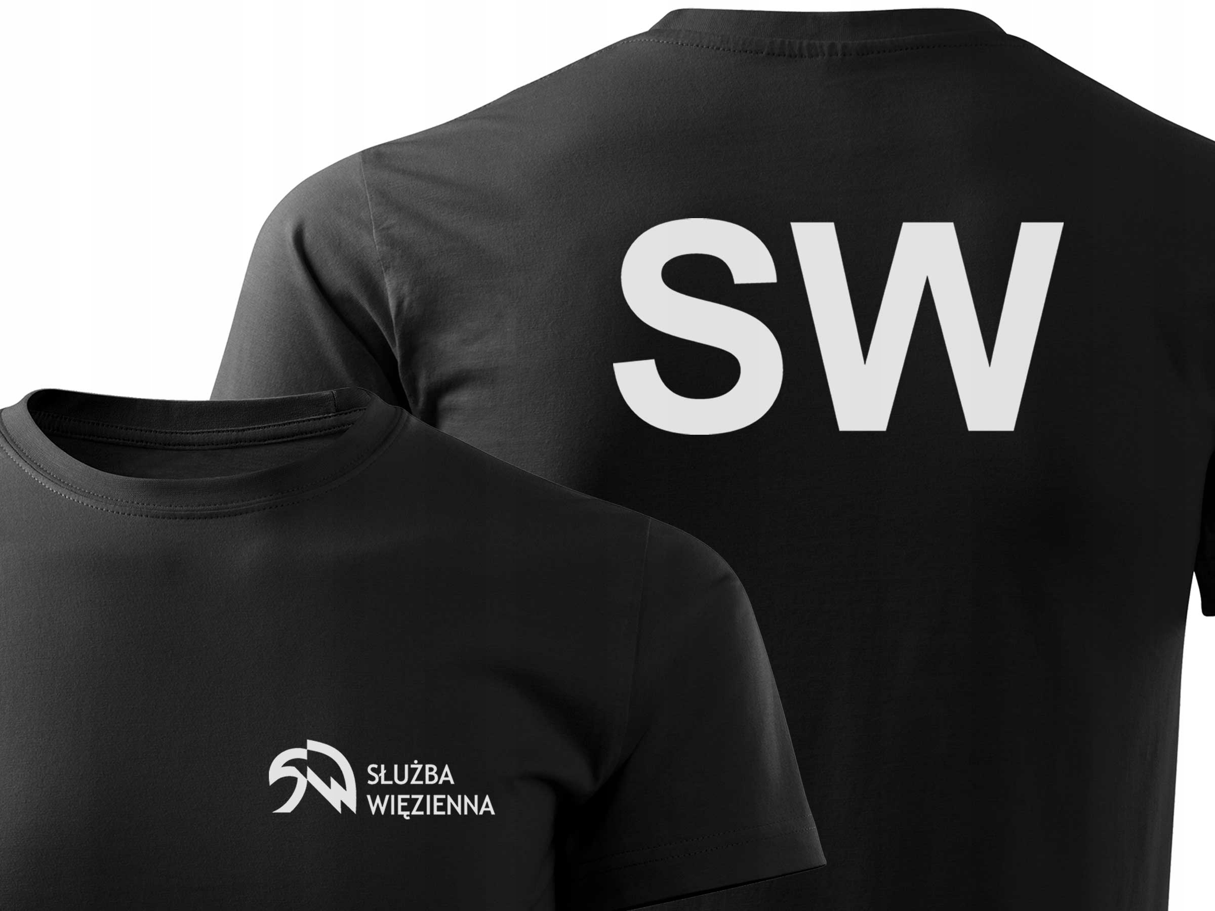 

Bawełniany T-shirt Służba Więzienna Sw Odblaskowa