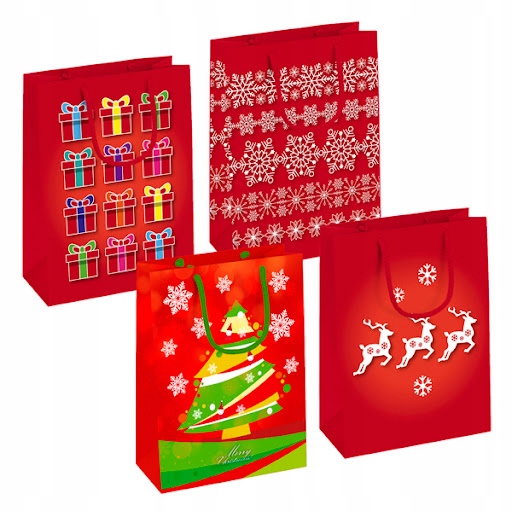 TOREBKI PAPIEROWE OPAKOWANIE SWIATECZNE NA PREZENT Rodzaj papier