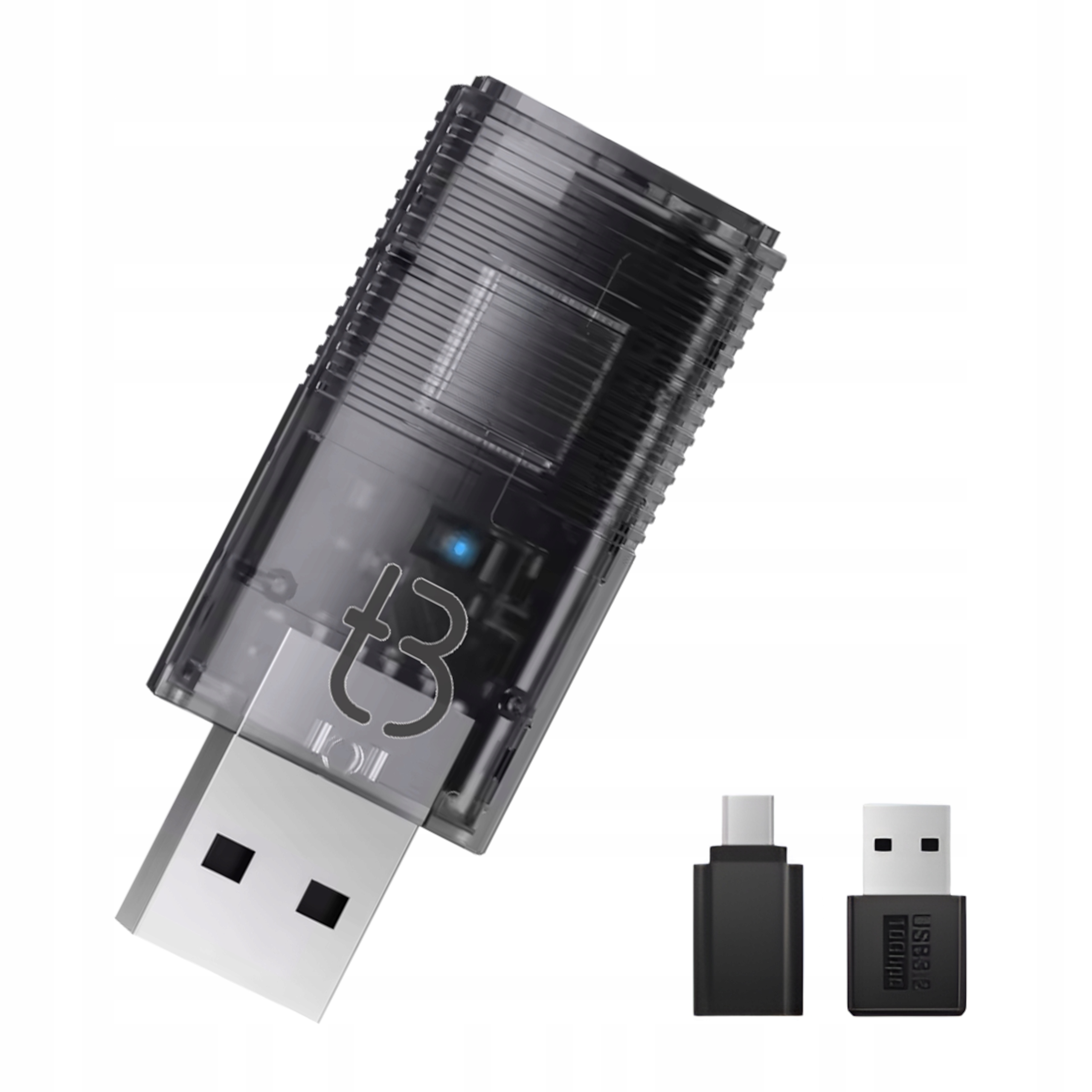 Bezdrátový adaptér Tb Nano pro Apple CarPlay Android Auto Transparent