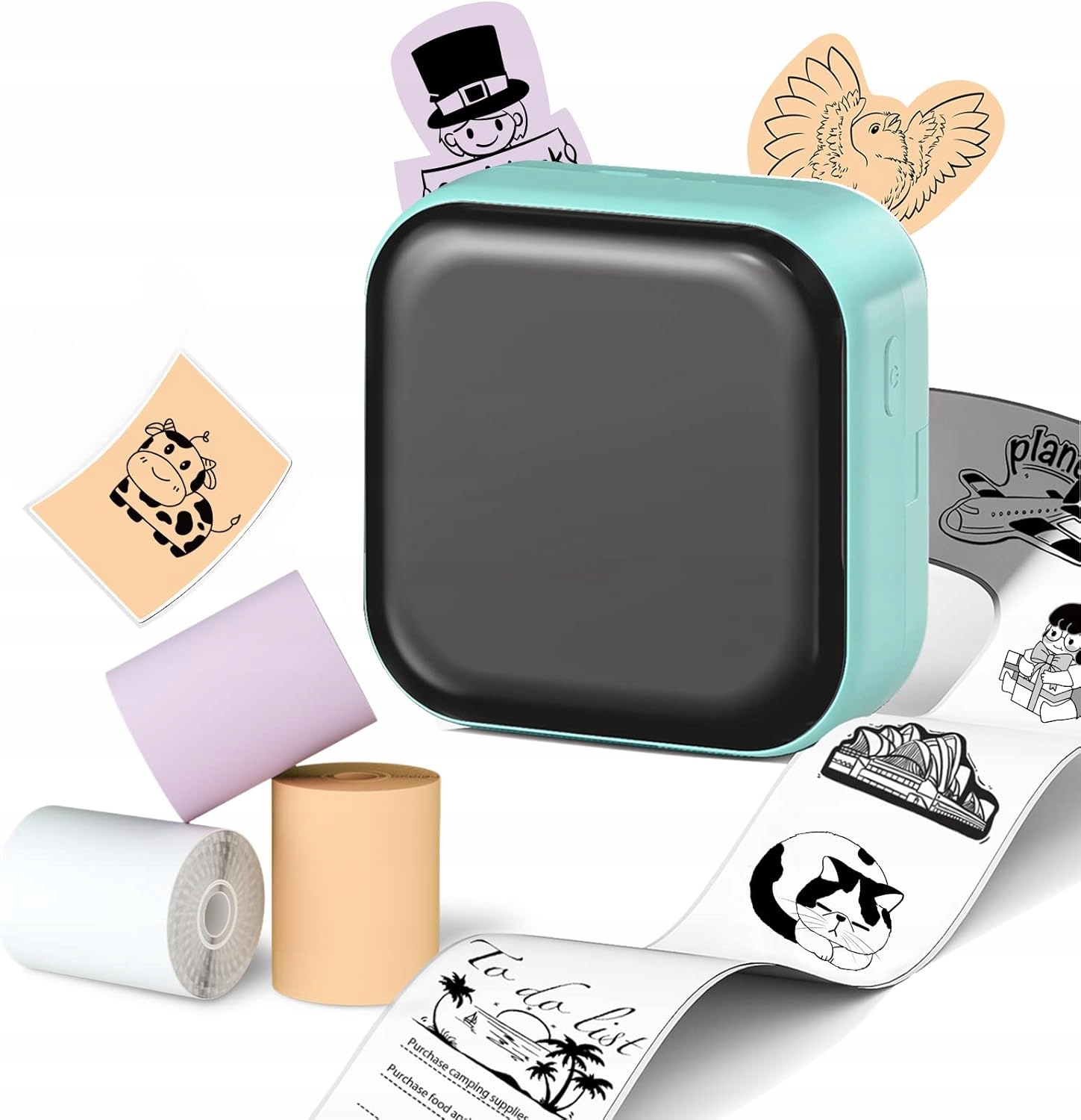 Drukarka termiczna etykiet Phomemo M02X samoprzylepne naklejki bluetooth