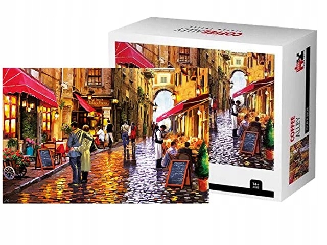 

Puzzle Duży Zestaw Miasto Jesień Aleja Kawowa 1000