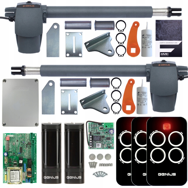 zestaw do 8m bramy Genius G-bat 400 414 dwuskrzydł
