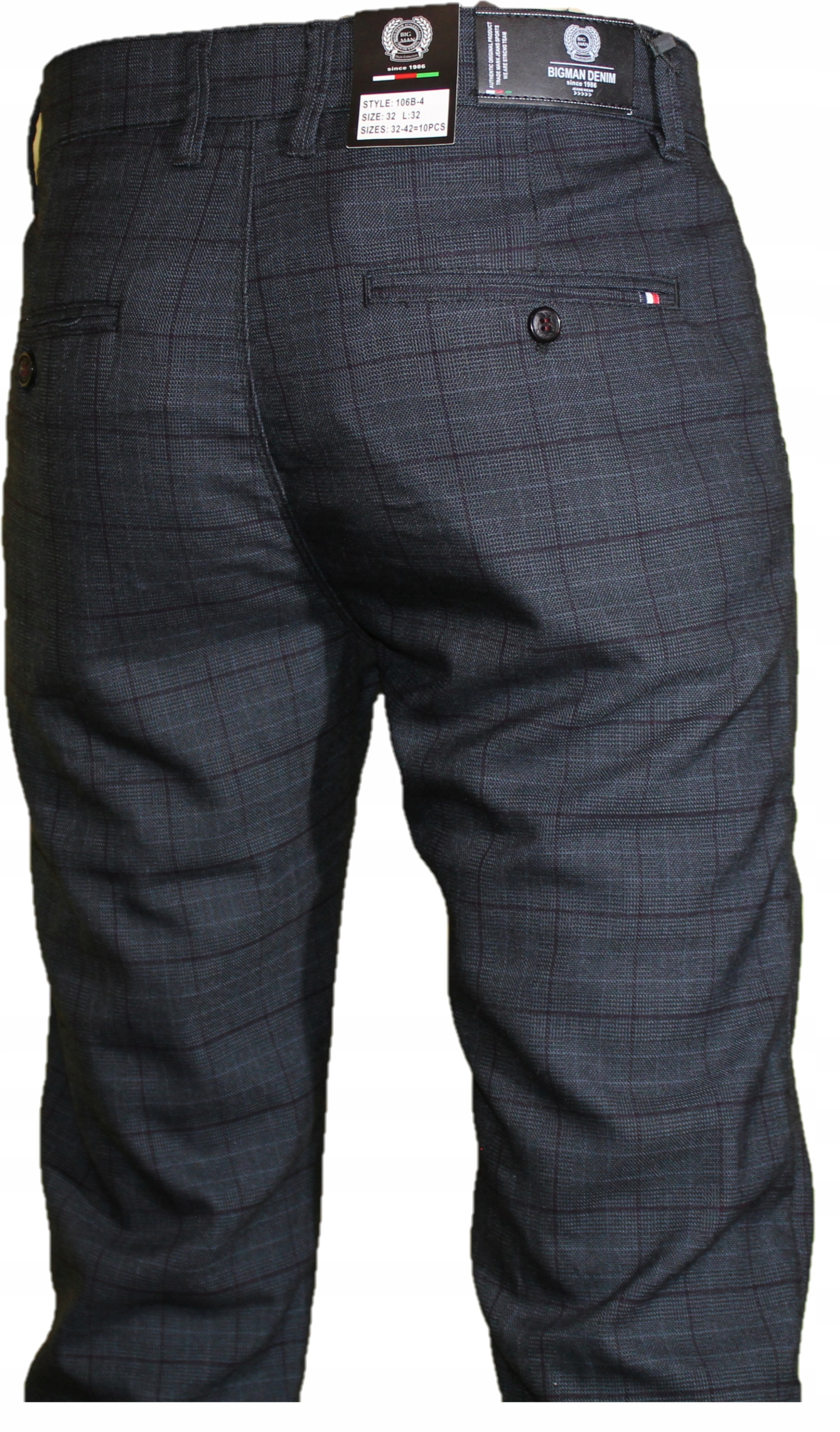 Spodnie Krata Czarna Na Wzrost Do 175cm L30 W34