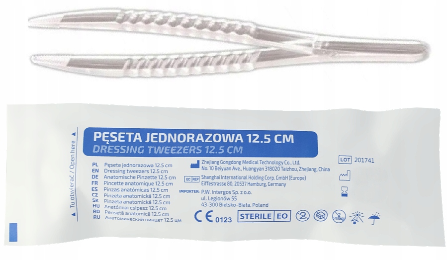 

Pęseta Jednorazowa Pinceta 12,5CM Sterylna