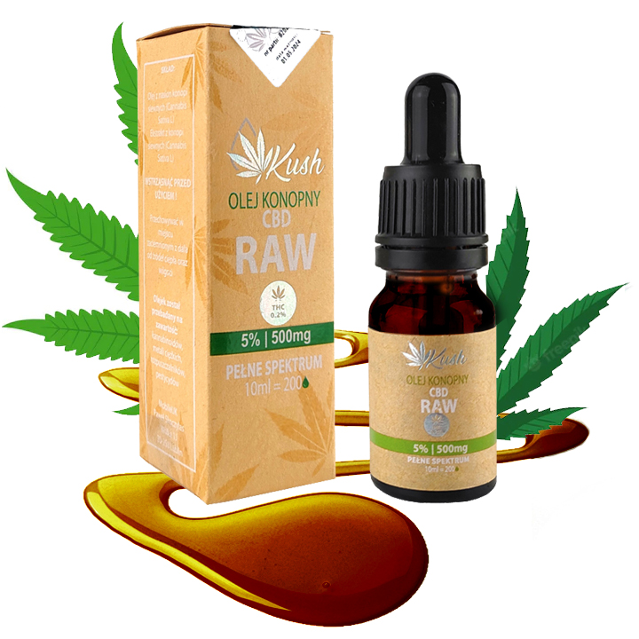 

Olejek Konopny Kush Raw 5% Cbd 500mg certyfikat