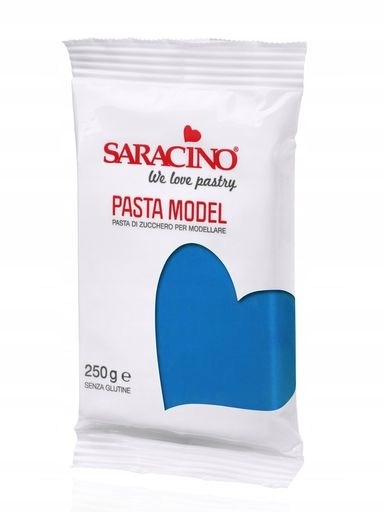 Levně Modrá cukrová hmota pro modelování Blue Model Paste 250 g Saracino