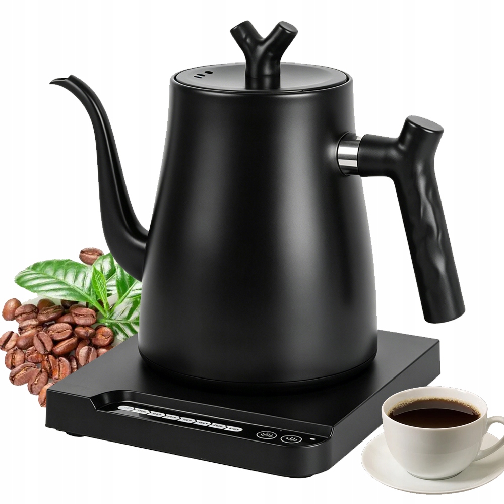 Pour Over Rychlovarná Konvice Nastavitelná Na Kávu 1000W 1L S Elegantním Hrdlem