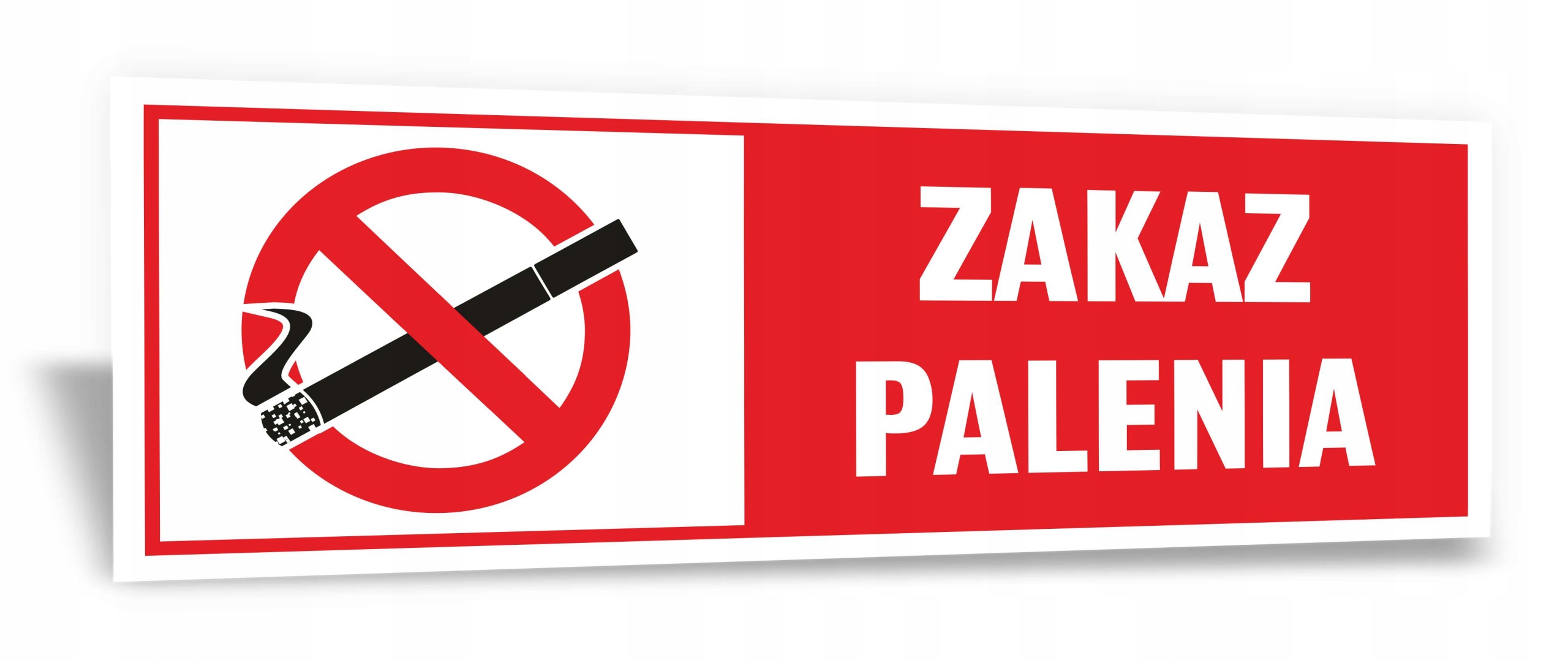 

Tabliczka Zakaz Palenia 30x10 cm Uv