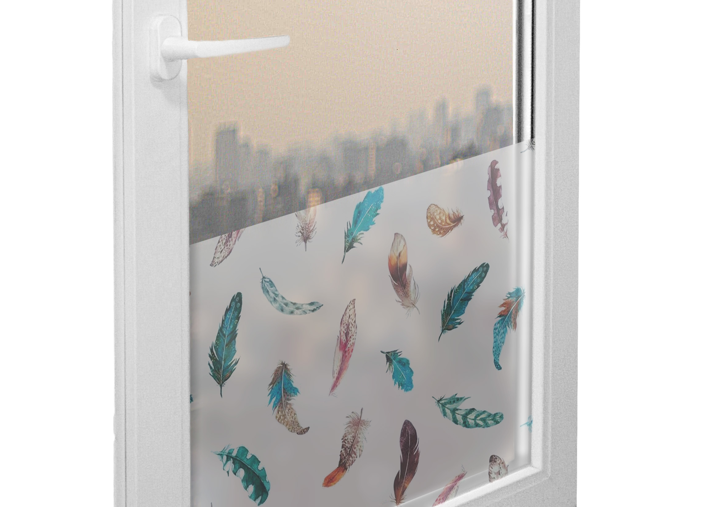 

Folia Okienna Statyczna Szyby Piórka 67,5x150 G100