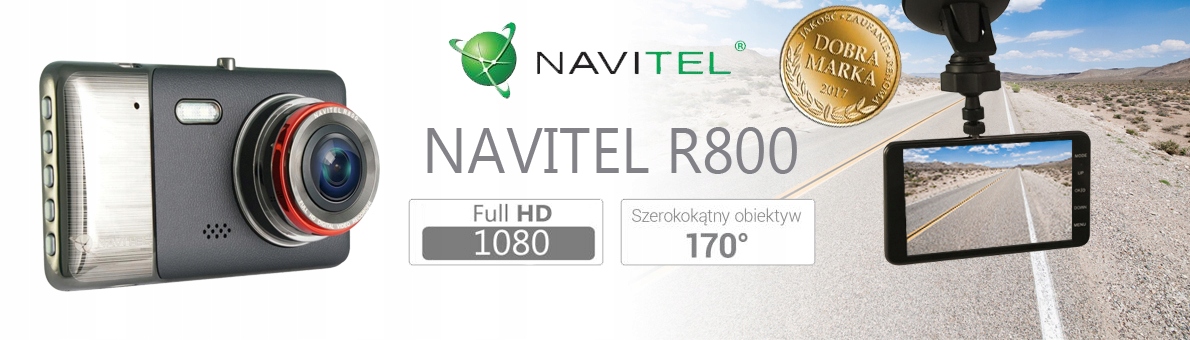 NAVITEL R800 Rejestrator jazdy Video kamera + karta 64GB Kod producenta R800