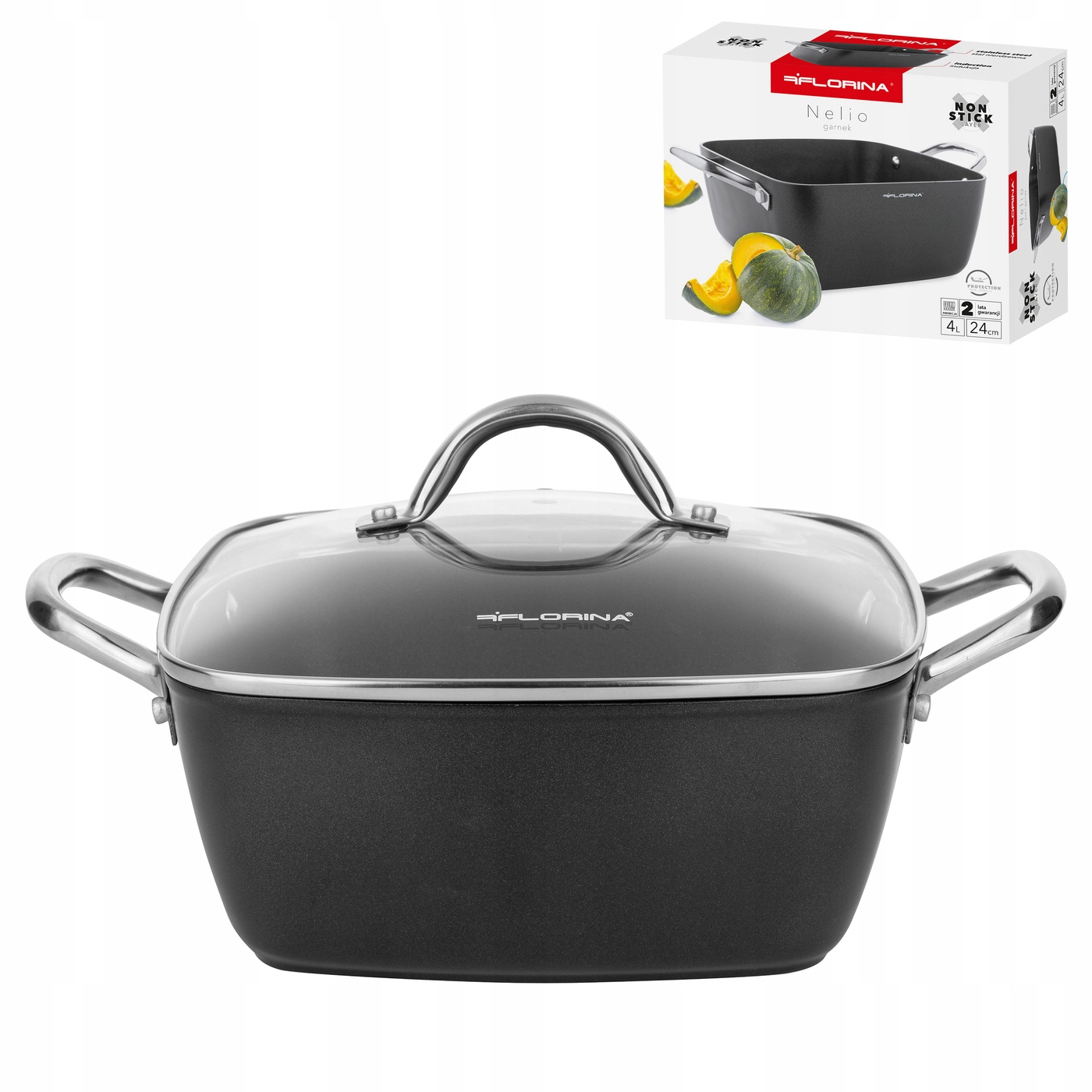 

Garnek aluminiowy Florina Nelio 24 cm 4 l