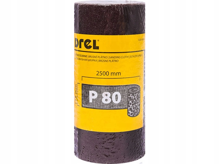 Płótno Ścierne Papier Ścierny W Rolce 2.5mb 115mm P80