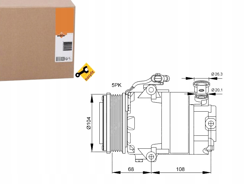NRF32082 Kompresor Klimatizace Opel Astra G 98-05 Asistent řidiče #33