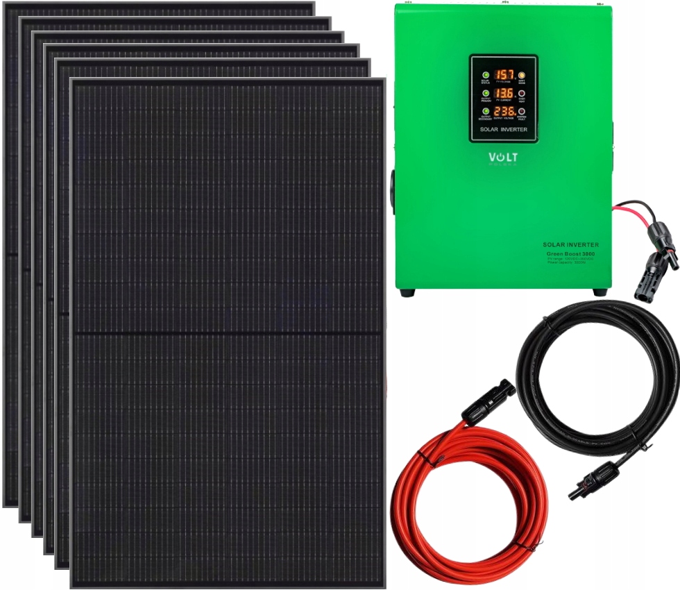 КОМПЛЕКТ ПАНЕЛИ СОЛНЕЧНЫХ БАТАРЕЙ ДЛЯ НАГРЕВА ВОДЫ MPPT 3000W