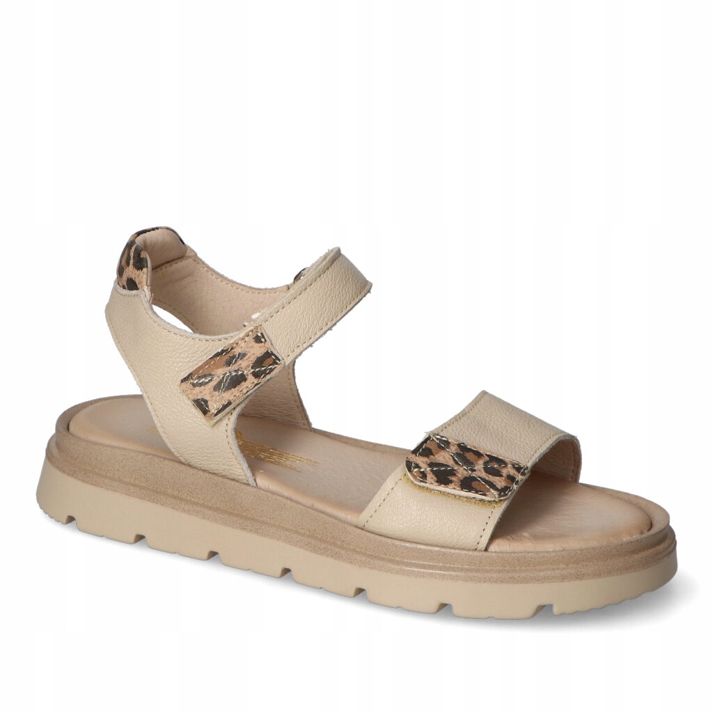 Sandály Lemar 40443 V.Taupe+Lampart béžová 38
