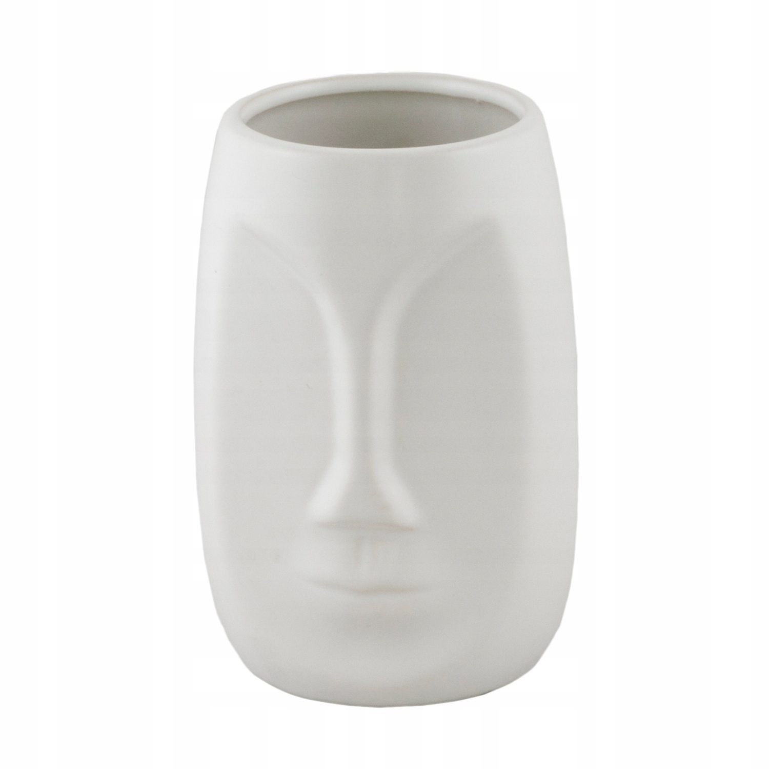 

Kubek łazienkowy Twarz Ceramiczny biały