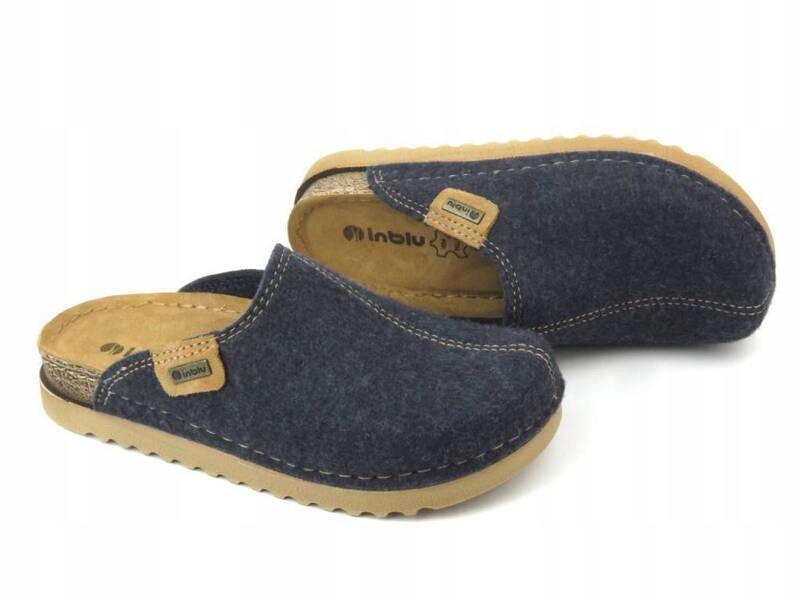 INBLU KAPCIE FILCOWE KLAPKI DAMSKIE DJ10 BAMBOSZE AVIO 36 Rozmiar 36